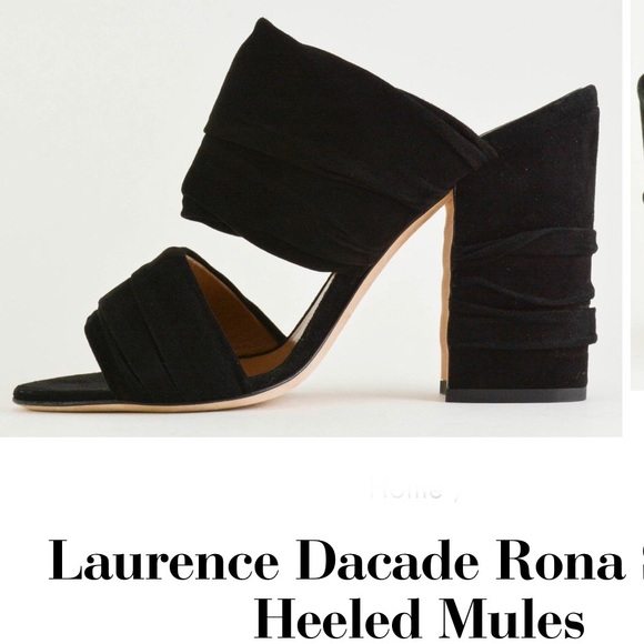 Laurence Dacade Womens Rona 100 Ona Kid Suede Black Suede...